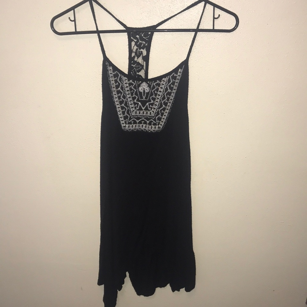 Black Detailed Tank Top from Maurices
